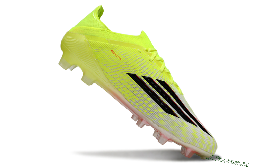 Unisex Adidas F50 Elite FG Firm Ground Low-Tops Football Boots - Yellow/Neon Green/Black 4