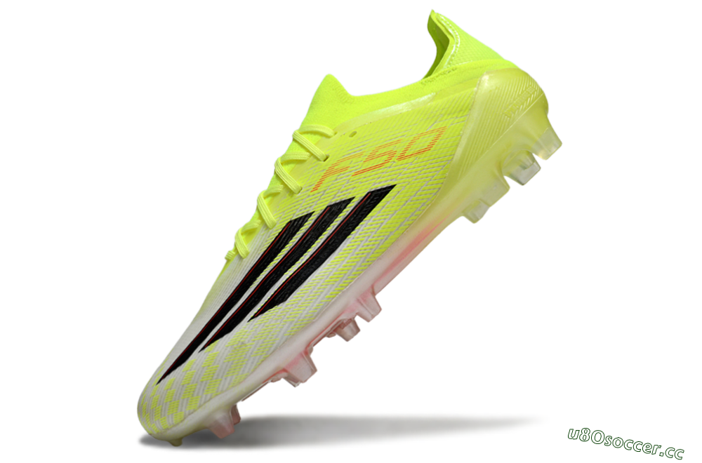 Unisex Adidas F50 Elite FG Firm Ground Low-Tops Football Boots - Yellow/Neon Green/Black 5