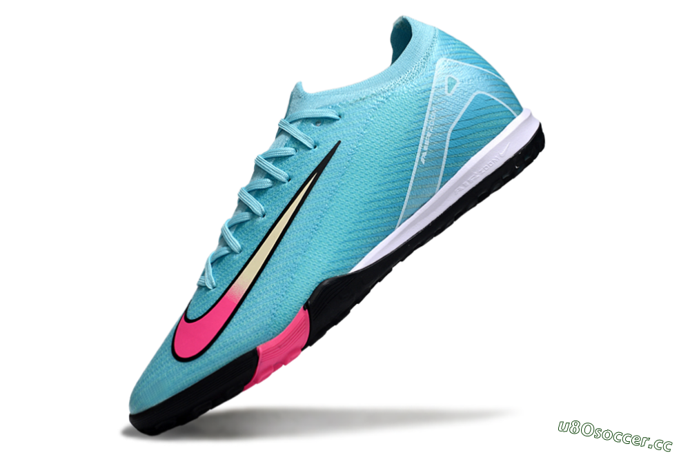 Unisex Nike Air Zoom Mercurial Vapor 16 Elite TF Artificial Turf Low-Tops Football Shoes - Aqua/Electric Pink/Black 5