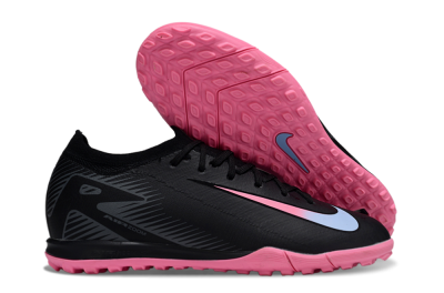 Unisex Nike Air Zoom Mercurial Vapor 16 Elite TF Artificial Turf Low-Tops Football Shoes - Black/Vibrant Pink/Cool Cyan