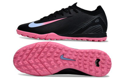 Unisex Nike Air Zoom Mercurial Vapor 16 Elite TF Artificial Turf Low-Tops Football Shoes - Black/Vibrant Pink/Cool Cyan
