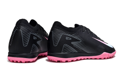 Unisex Nike Air Zoom Mercurial Vapor 16 Elite TF Artificial Turf Low-Tops Football Shoes - Black/Vibrant Pink/Cool Cyan