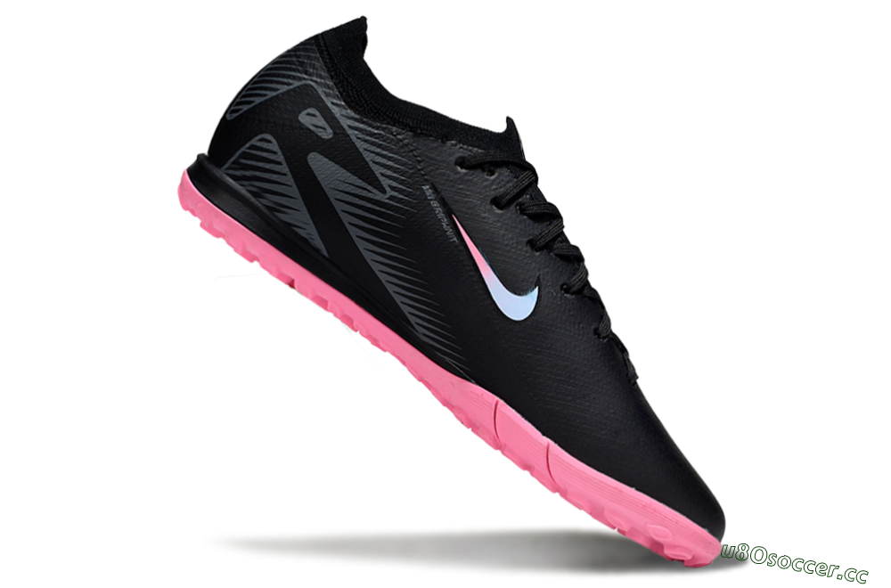Unisex Nike Air Zoom Mercurial Vapor 16 Elite TF Artificial Turf Low-Tops Football Shoes - Black/Vibrant Pink/Cool Cyan 4