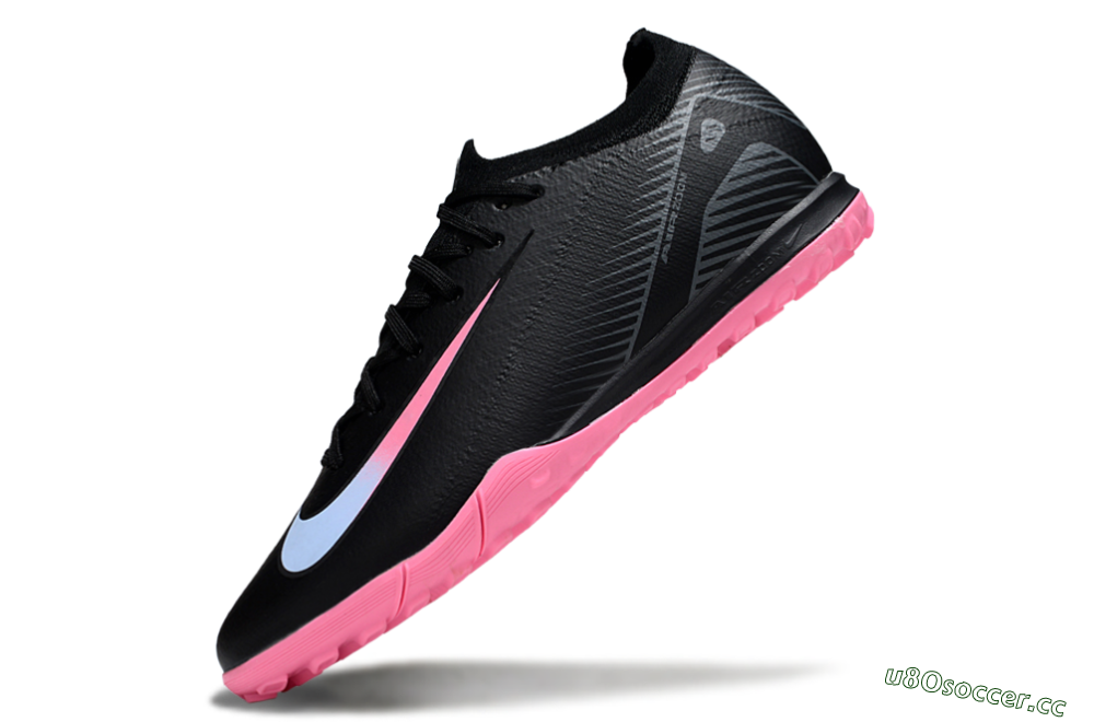 Unisex Nike Air Zoom Mercurial Vapor 16 Elite TF Artificial Turf Low-Tops Football Shoes - Black/Vibrant Pink/Cool Cyan 5