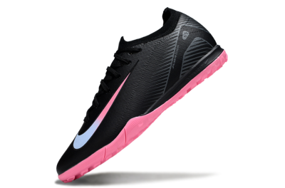 Unisex Nike Air Zoom Mercurial Vapor 16 Elite TF Artificial Turf Low-Tops Football Shoes - Black/Vibrant Pink/Cool Cyan