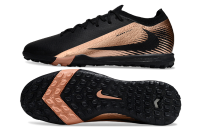 Unisex Nike Air Zoom Mercurial Vapor 16 Elite TF Artificial Turf Low-Tops Football Shoes - Black/Rose Gold/Charcoal