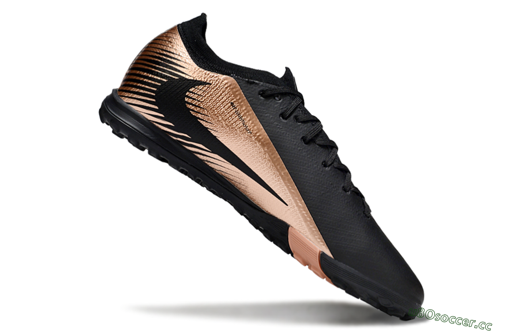 Unisex Nike Air Zoom Mercurial Vapor 16 Elite TF Artificial Turf Low-Tops Football Shoes - Black/Rose Gold/Charcoal 4