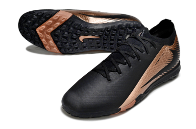 Unisex Nike Air Zoom Mercurial Vapor 16 Elite TF Artificial Turf Low-Tops Football Shoes - Black/Rose Gold/Charcoal