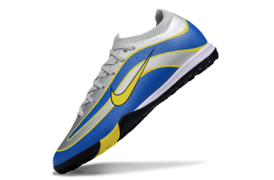 Unisex Nike Air Zoom Mercurial Vapor 16 Elite TF Artificial Turf Low-Tops Football Shoes - Blue/Electric Blue/Sunny Yellow