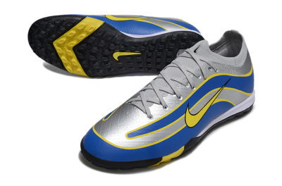 Unisex Nike Air Zoom Mercurial Vapor 16 Elite TF Artificial Turf Low-Tops Football Shoes - Blue/Electric Blue/Sunny Yellow