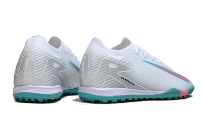 Unisex Nike Air Zoom Mercurial Vapor 16 Elite TF Artificial Turf Low-Tops Football Shoes - White/Mint Green/Pink