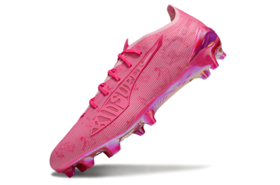 Men's Puma Ultra Ultimate FG Firm Ground Low-Tops Football Boots - Pink/Vibrant Pink/Reflective Pink