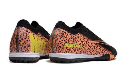 Unisex Nike Air Zoom Mercurial Vapor 16 Elite TF Artificial Turf Low-Tops Football Shoes - Black/Vibrant Orange/Neon Green