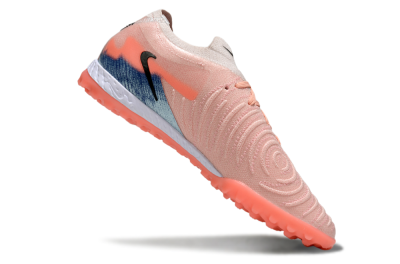 Men's Nike Phantom GX 2 Elite TF Artificial Turf Low-Tops Football Shoes - Pink/Coral Glow/Sky Blue