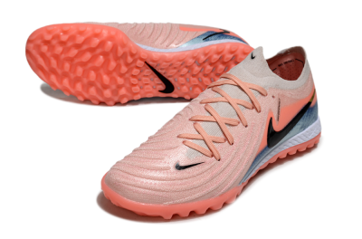 Men's Nike Phantom GX 2 Elite TF Artificial Turf Low-Tops Football Shoes - Pink/Coral Glow/Sky Blue