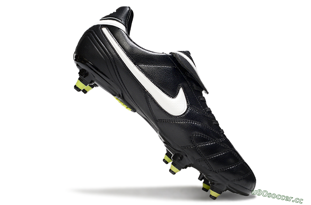 Men's Nike Tiempo Legend 10 Elite SG Soft Ground Low-Tops Football Boots - Black/Electric Yellow/White 4