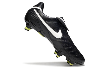 Men's Nike Tiempo Legend 10 Elite SG Soft Ground Low-Tops Football Boots - Black/Electric Yellow/White
