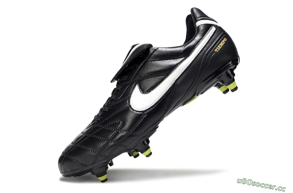 Men's Nike Tiempo Legend 10 Elite SG Soft Ground Low-Tops Football Boots - Black/Electric Yellow/White 5