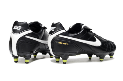 Men's Nike Tiempo Legend 10 Elite SG Soft Ground Low-Tops Football Boots - Black/Electric Yellow/White