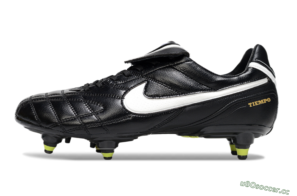 Men's Nike Tiempo Legend 10 Elite SG Soft Ground Low-Tops Football Boots - Black/Electric Yellow/White 0