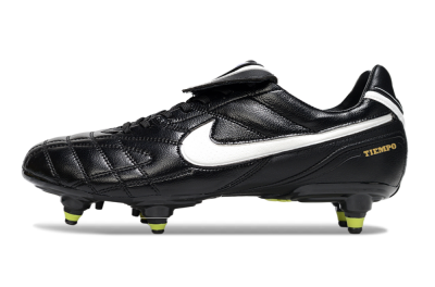 Men's Nike Tiempo Legend 10 Elite SG Soft Ground Low-Tops Football Boots - Black/Electric Yellow/White