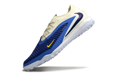 Unisex Nike Phantom 6 Low Elite TF Artificial Turf Low-Tops Football Shoes - Blue/Navy Blue/Light Yellow