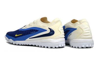 Unisex Nike Phantom 6 Low Elite TF Artificial Turf Low-Tops Football Shoes - Blue/Navy Blue/Light Yellow