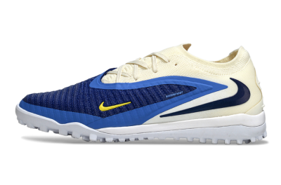 Unisex Nike Phantom 6 Low Elite TF Artificial Turf Low-Tops Football Shoes - Blue/Navy Blue/Light Yellow