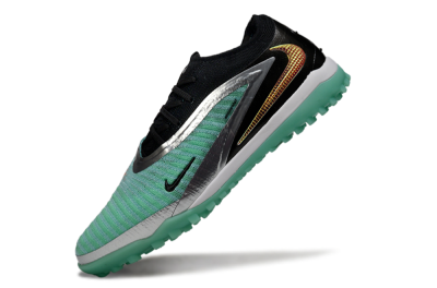 Unisex Nike Phantom 6 Low Elite TF Artificial Turf Low-Tops Football Shoes - Green/Aqua Breeze/Silver Glimmer