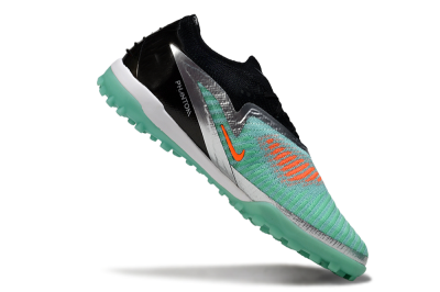 Unisex Nike Phantom 6 Low Elite TF Artificial Turf Low-Tops Football Shoes - Green/Aqua Breeze/Silver Glimmer