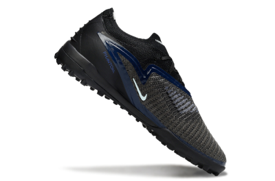Unisex Nike Phantom 6 Low Elite TF Artificial Turf Low-Tops Football Shoes - Black/Navy Blue/Neon Orange