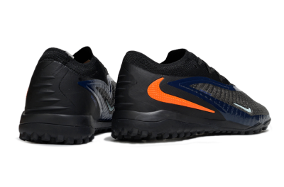 Unisex Nike Phantom 6 Low Elite TF Artificial Turf Low-Tops Football Shoes - Black/Navy Blue/Neon Orange