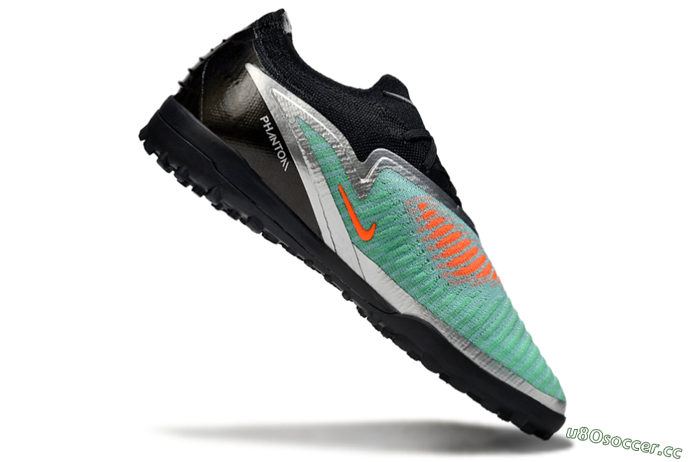 Unisex Nike Phantom 6 Low Elite TF Artificial Turf Low-Tops Football Shoes - Mint/Silver/Black 4