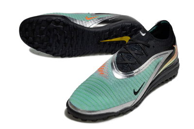 Unisex Nike Phantom 6 Low Elite TF Artificial Turf Low-Tops Football Shoes - Mint/Silver/Black