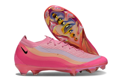 Unisex Nike Air Zoom Mercurial Vapor 16 Elite FG Firm Ground Low-Tops Football Boots - Pink/Coral Pink/Peach Cream