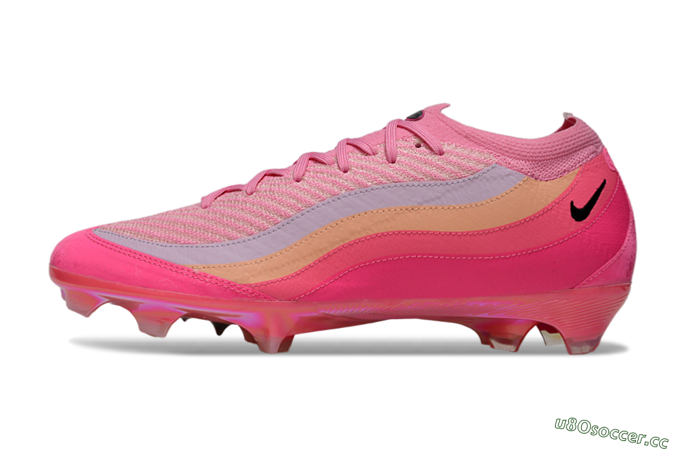 Unisex Nike Air Zoom Mercurial Vapor 16 Elite FG Firm Ground Low-Tops Football Boots - Pink/Coral Pink/Peach Cream 0