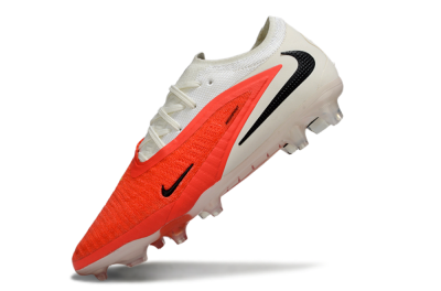 Unisex Nike Phantom 6 Low Elite FG Firm Ground Low-Tops Football Boots - Orange/Fiery Orange/Sleek White