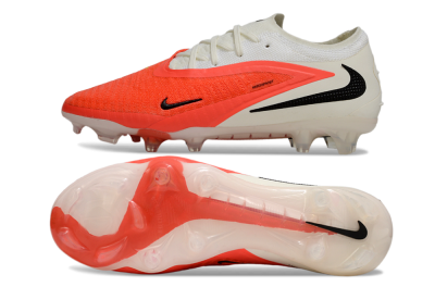 Unisex Nike Phantom 6 Low Elite FG Firm Ground Low-Tops Football Boots - Orange/Fiery Orange/Sleek White