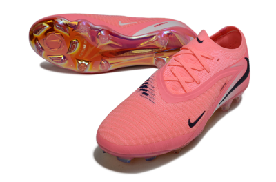 Unisex Nike Phantom 6 Low Elite FG Firm Ground Low-Tops Football Boots - Pink/Neon Pink/Black