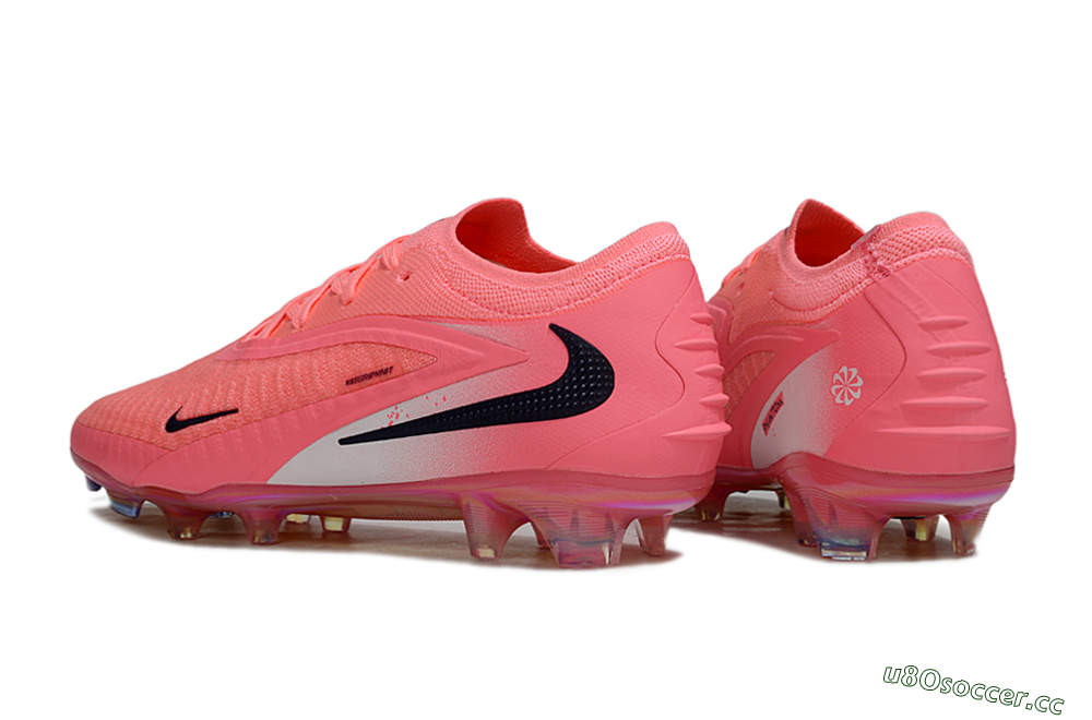 Unisex Nike Phantom 6 Low Elite FG Firm Ground Low-Tops Football Boots - Pink/Neon Pink/Black 6