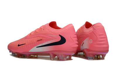 Unisex Nike Phantom 6 Low Elite FG Firm Ground Low-Tops Football Boots - Pink/Neon Pink/Black