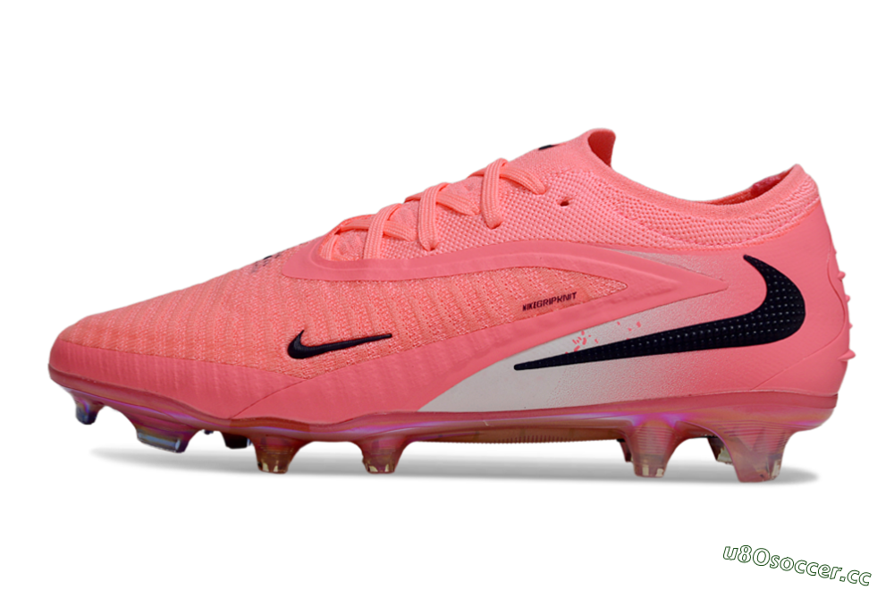 Unisex Nike Phantom 6 Low Elite FG Firm Ground Low-Tops Football Boots - Pink/Neon Pink/Black 0