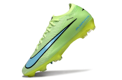 Unisex Nike Air Zoom Mercurial Vapor 16 Elite FG Firm Ground Low-Tops Football Boots - Lime/Aqua Blue/Neon Yellow
