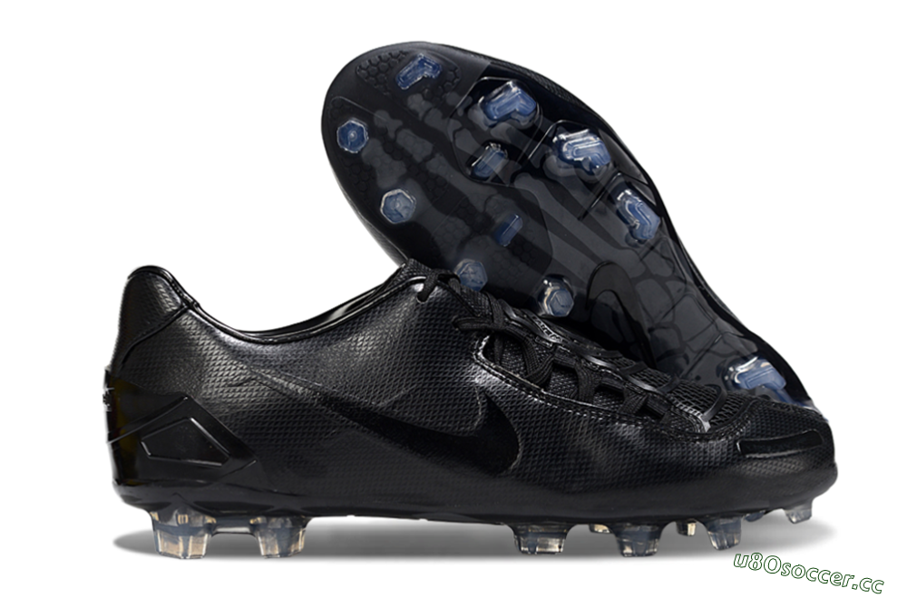 Men's Nike Total 90 III FG Firm Ground Low-Tops Football Boots - Black/Shadow Black/Crystal Clear 2