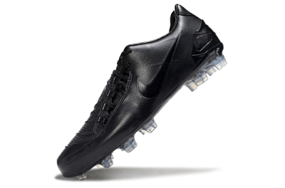 Men's Nike Total 90 III FG Firm Ground Low-Tops Football Boots - Black/Shadow Black/Crystal Clear