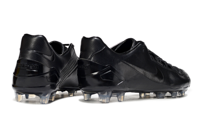 Men's Nike Total 90 III FG Firm Ground Low-Tops Football Boots - Black/Shadow Black/Crystal Clear