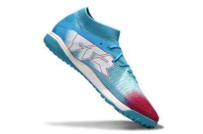 Men's Puma Future 8 Ultimate TF Artificial Turf Low-Tops Football Boots - Aqua/Sunset Pink/Turquoise Blue