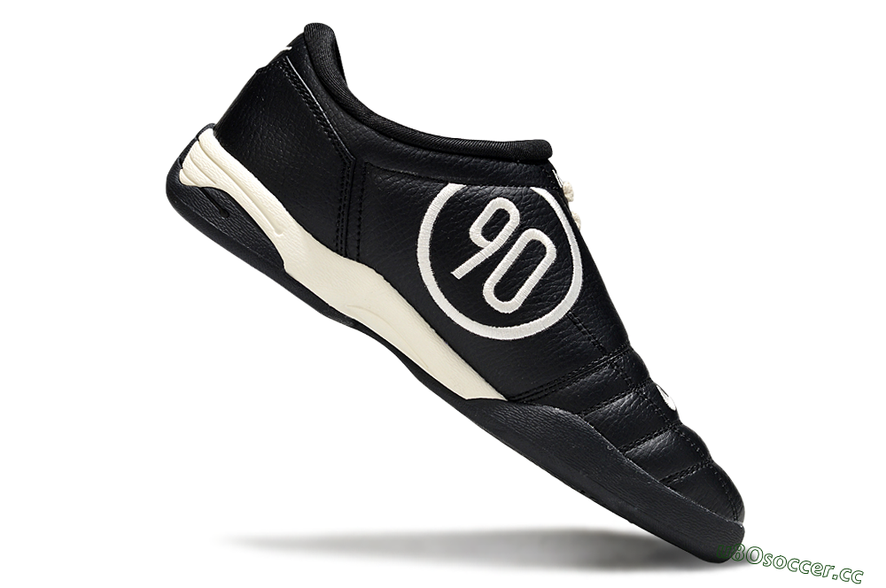 Men's Nike Total 90 III IC Indoor & Futsal Low-Tops Football Shoes - Black/Cream/Black 4