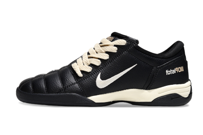 Men's Nike Total 90 III IC Indoor & Futsal Low-Tops Football Shoes - Black/Cream/Black