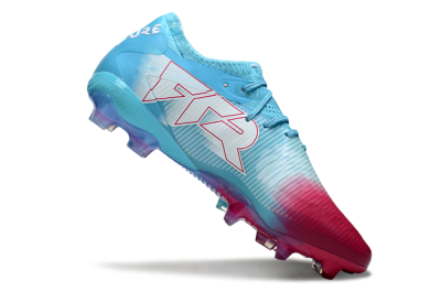Men's Puma Future 8 Ultimate FG Firm Ground Low-Tops Football Boots - Blue/Turquoise Splash/Crimson Burst